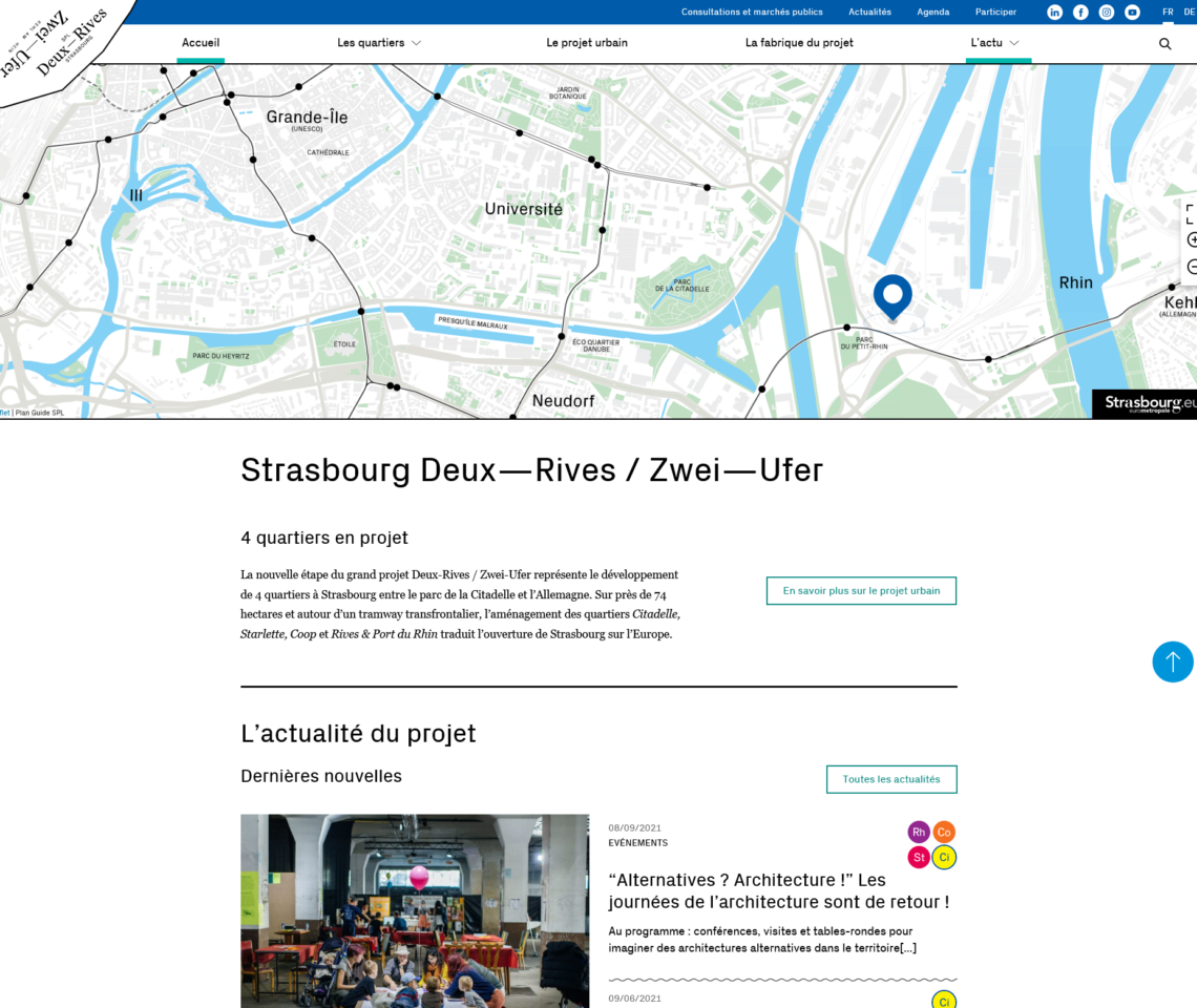 Cliquez ici pour découvrir le nouveau site internet du projet urbain strasbourg deux-rives